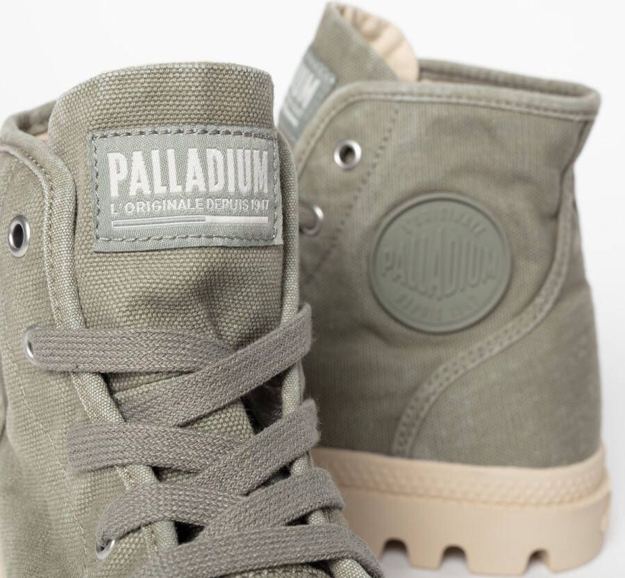 Palladium Pampa Hi groen Canvas Dames