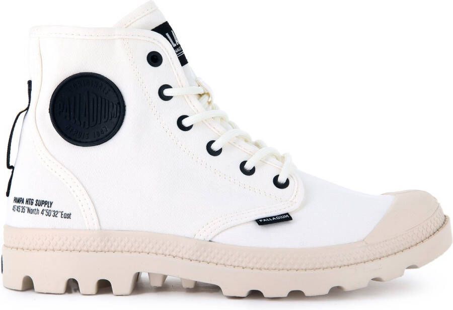 Palladium Pampa Hi HTG Veterboots wit Canvas Dames