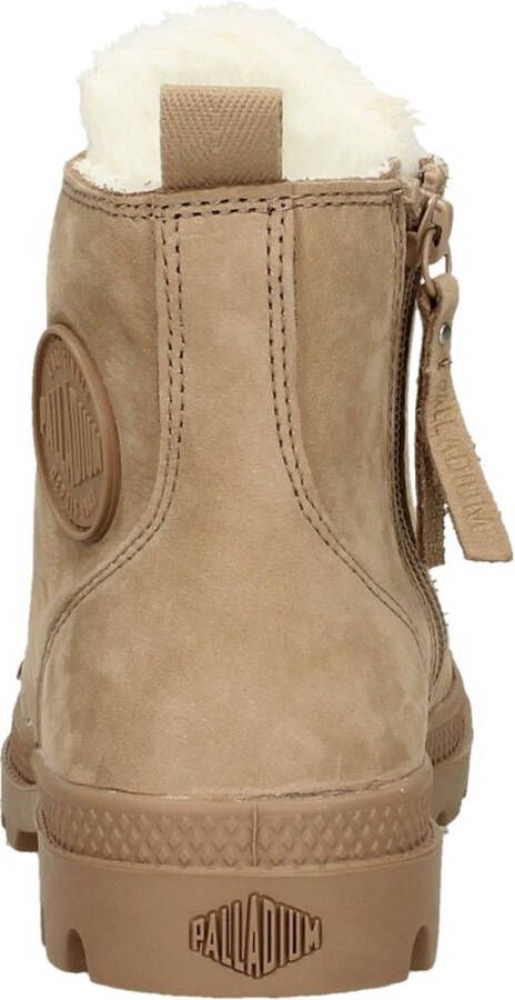 Palladium PAMPA HI ZIP WL Volwassenen VeterlaarzenHoge sneakersDames veterschoenenHalf-hoge schoenen Taupe