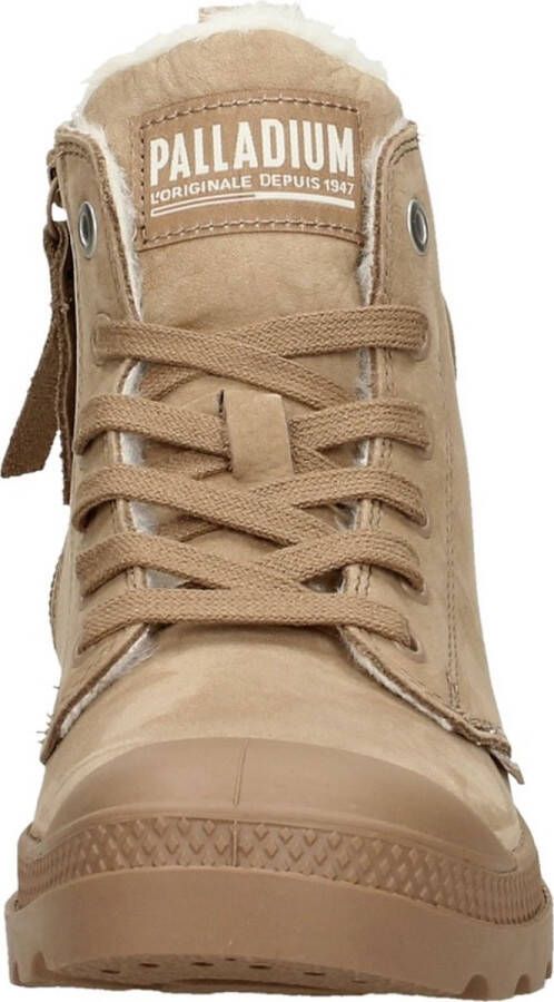 Palladium PAMPA HI ZIP WL Volwassenen VeterlaarzenHoge sneakersDames veterschoenenHalf-hoge schoenen Taupe