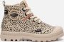 Palladium Pampa Safari canvas sneakers met dierenprint beige - Thumbnail 7