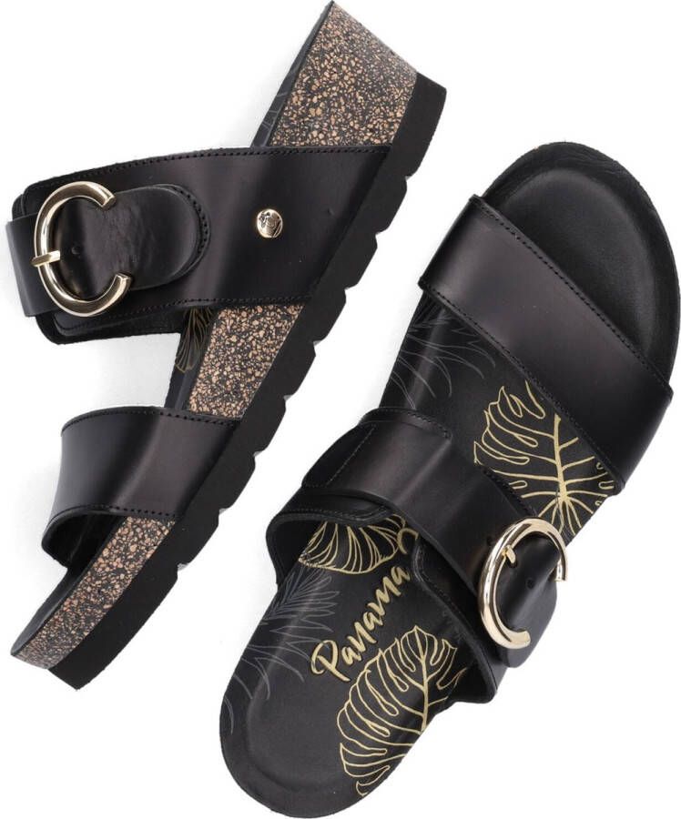 Panama Jack Catrina B4 Sandalen Met Sleehak Zwart