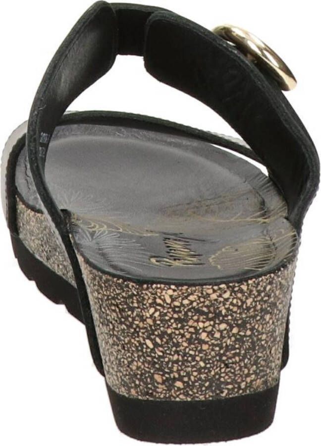 Panama Jack Catrina B4 Sandalen Met Sleehak Zwart