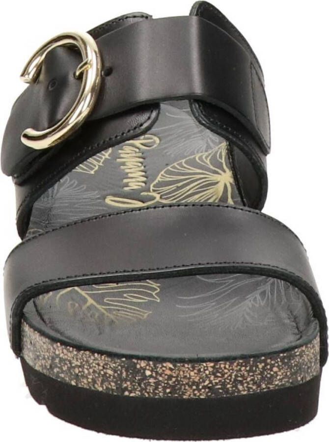 Panama Jack Catrina B4 Sandalen Met Sleehak Zwart