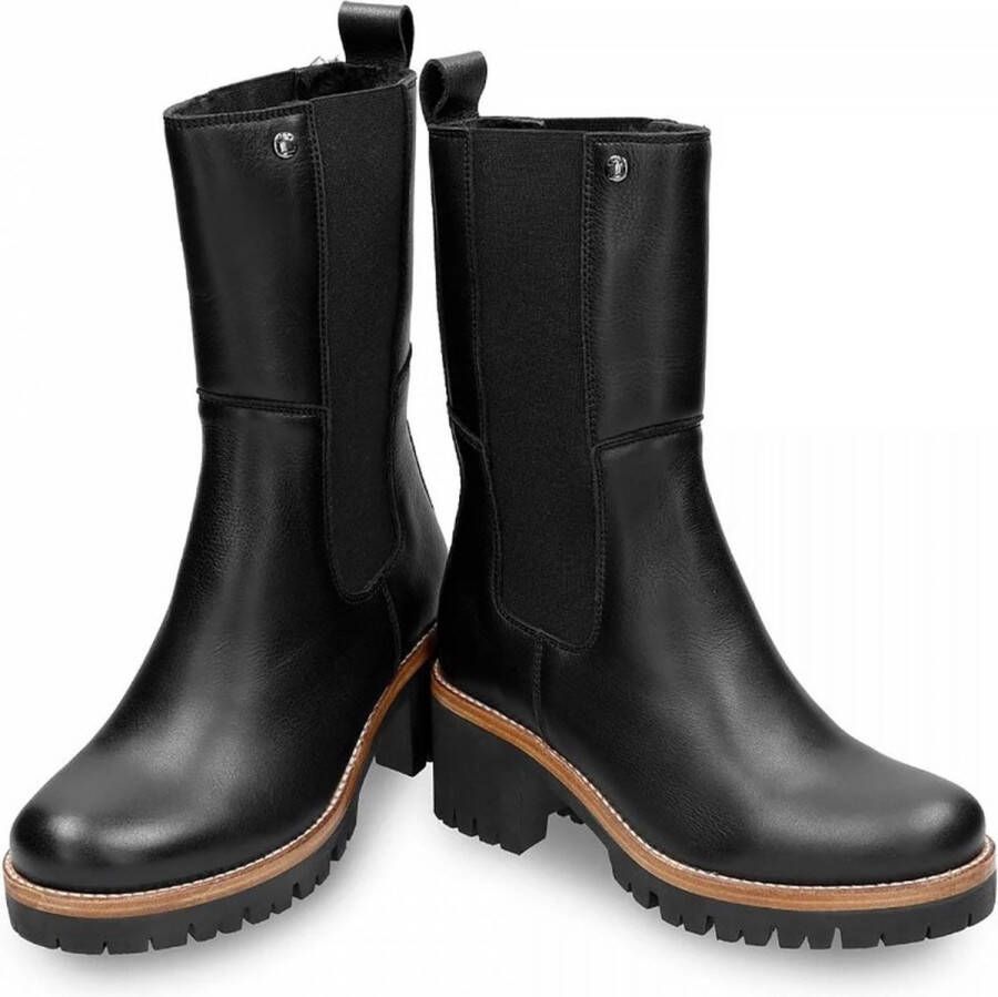 Panama Jack Chelsea boots zwart Leer Dames