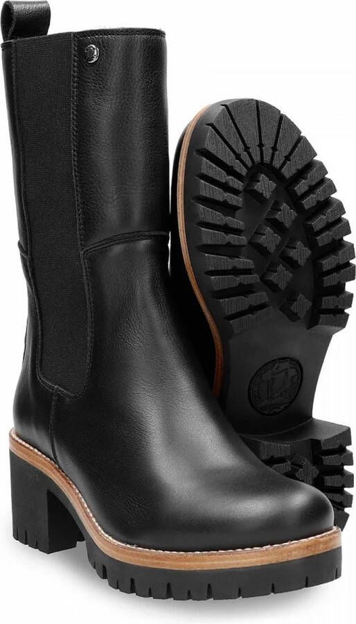 Panama Jack Chelsea boots zwart Leer Dames