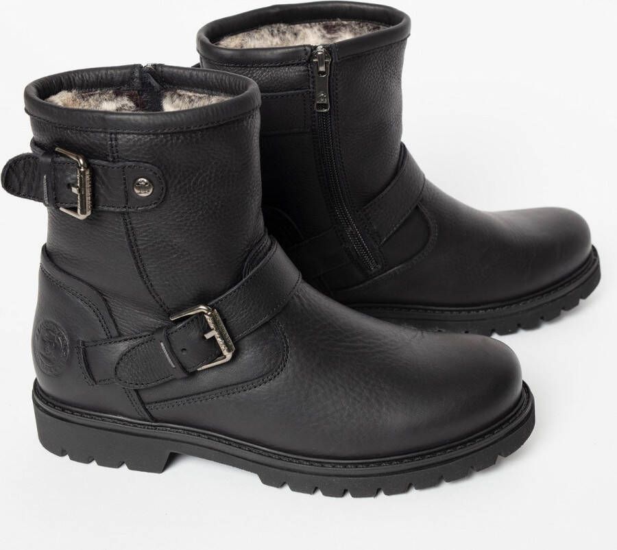 Panama Jack Dames Biker Boots Felina B9 Zwart