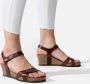 Panama Jack Julia Clay dames sandaal op sleehak Cognac - Thumbnail 14