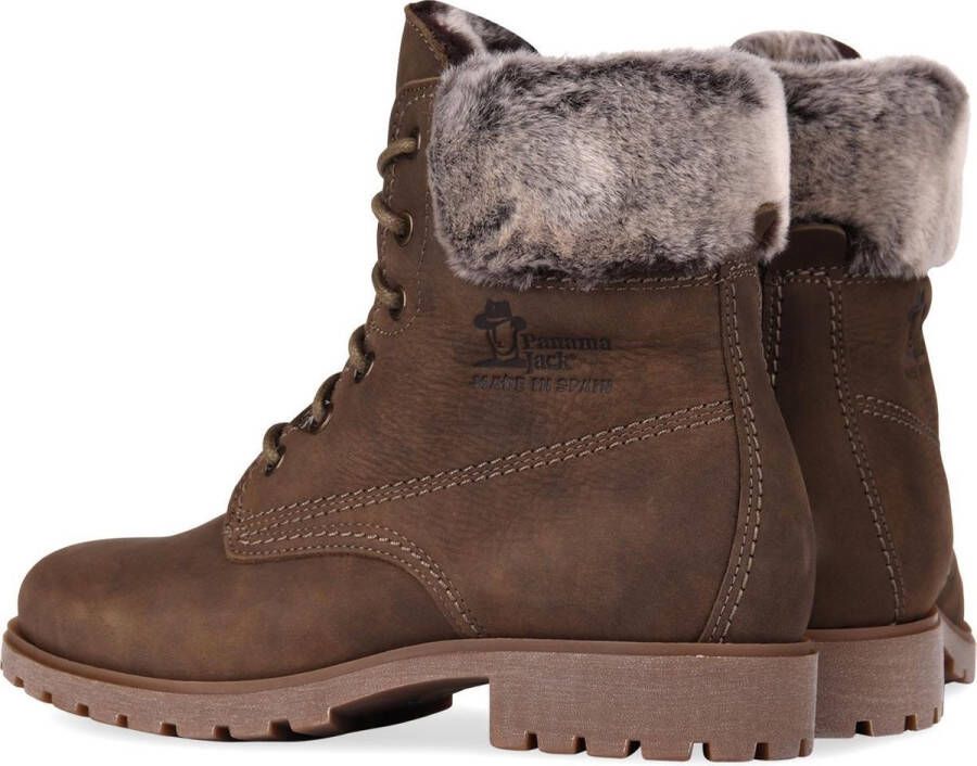 Panama Jack Dames Veterschoenen Panama Felicia B26 Kaki Nobuck Khaki Bruin - Foto 3