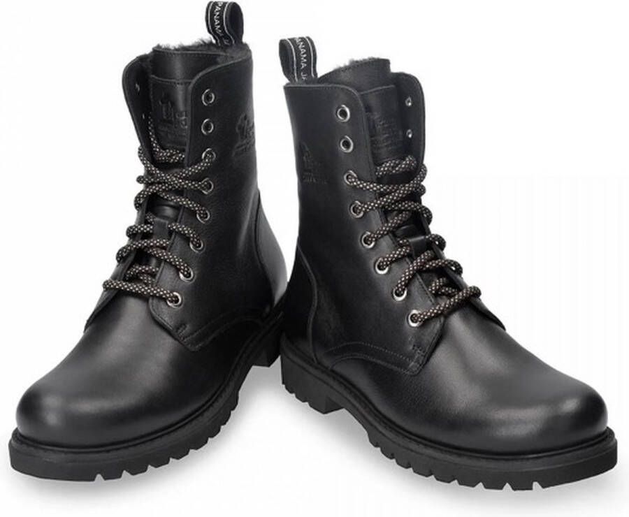 Panama Jack FRISIA~IGLOO~B3~~~~~~~~~~~~~~~ Hoge sneakersVeterlaarzenDames veterschoenenDames sneakersHalf-hoge schoenen Zwart - Foto 4