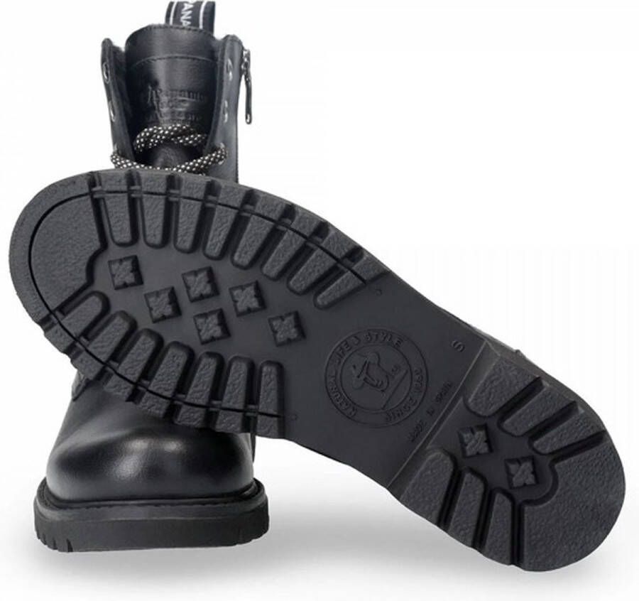 Panama Jack FRISIA~IGLOO~B3~~~~~~~~~~~~~~~ Hoge sneakersVeterlaarzenDames veterschoenenDames sneakersHalf-hoge schoenen Zwart - Foto 5
