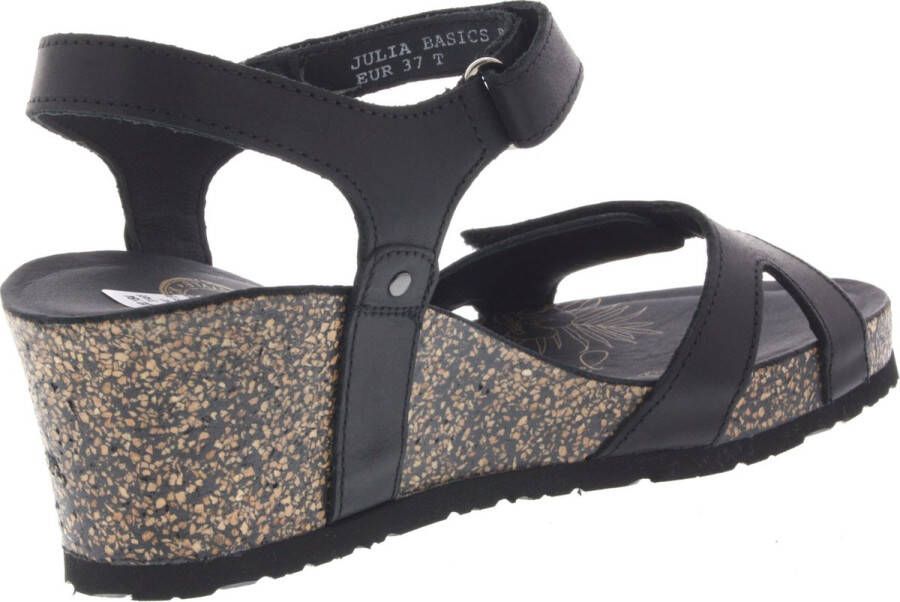 Panama Jack Julia Sandalen Met Sleehak Dames Zwart