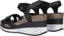 Panama Jack Nica Sport B1 sandalen met sleehak zwart - Thumbnail 8
