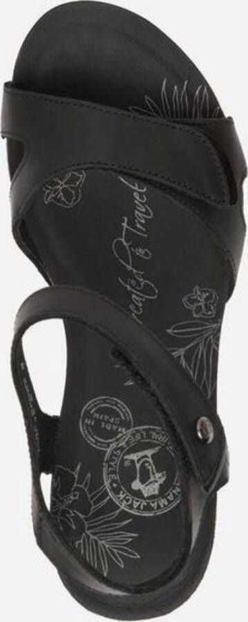 Panama Jack Nica Sport B1 sandalen met sleehak zwart