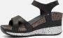Panama Jack Nica Sport B1 sandalen met sleehak zwart - Thumbnail 15