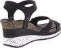 Panama Jack Nica Sport B1 sandalen met sleehak zwart - Thumbnail 9