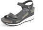 Panama Jack Nica Sport B1 sandalen met sleehak zwart - Thumbnail 10