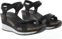 Panama Jack Nica Sport B1 sandalen met sleehak zwart - Thumbnail 11