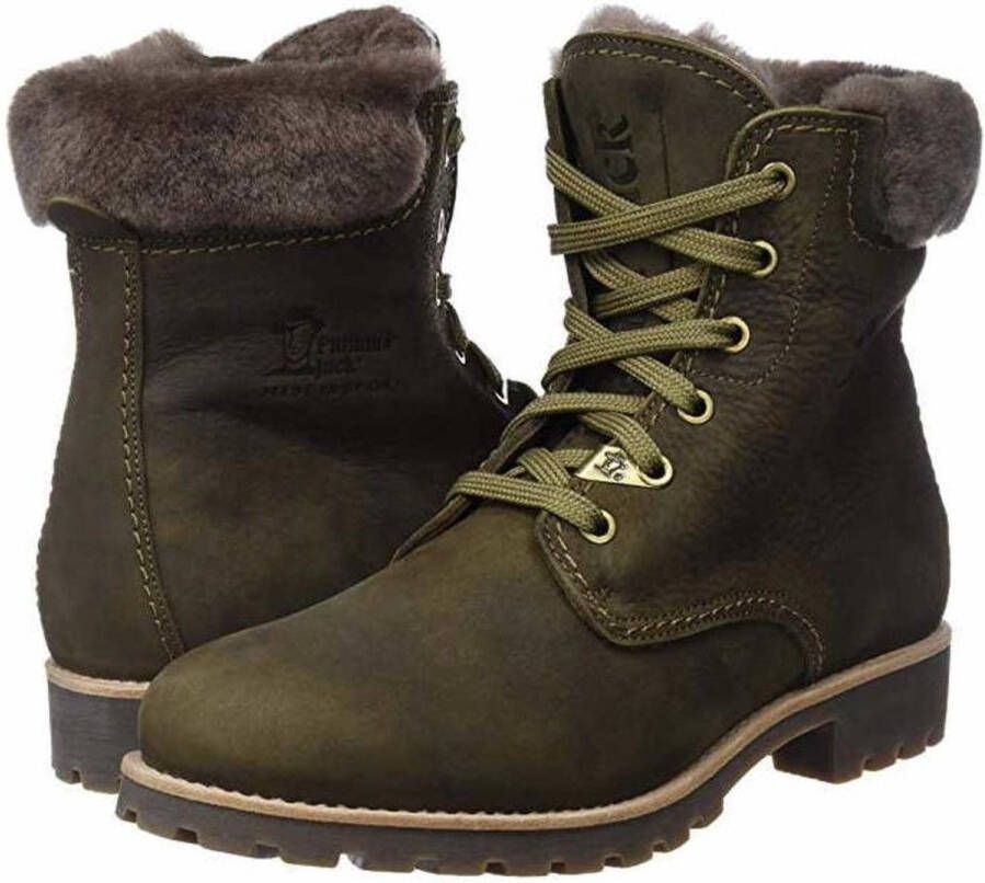 Panama Jack Panama 03 Veterboots Dames -Groen
