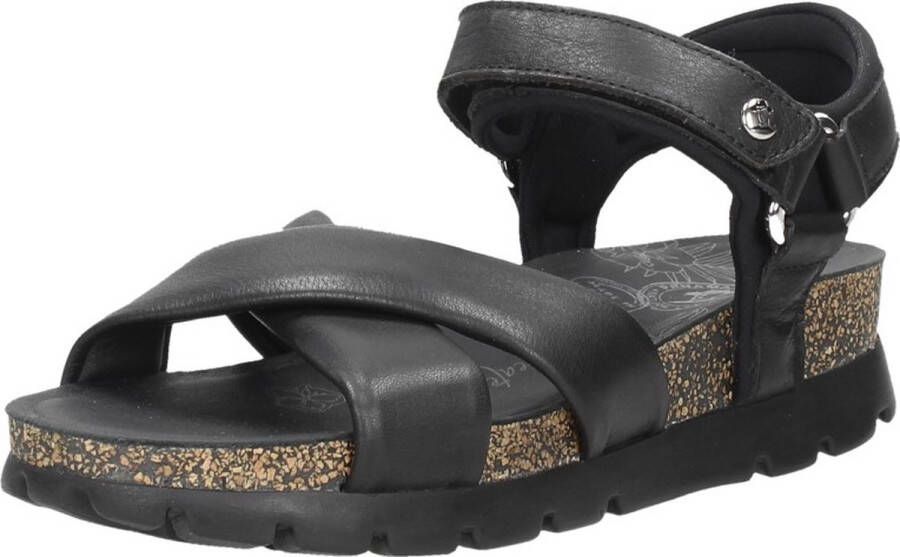 Panama Jack Zwarte Plateau Sandalen Serena Black Dames - Foto 8