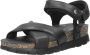 Panama Jack Zwarte Plateau Sandalen Serena Black Dames - Thumbnail 8