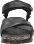 Panama Jack Zwarte Plateau Sandalen Serena Black Dames - Thumbnail 10