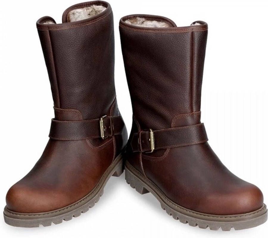 PANAMA JACK Singapur B23 Bruin Leer Biker boots Dames - Foto 12