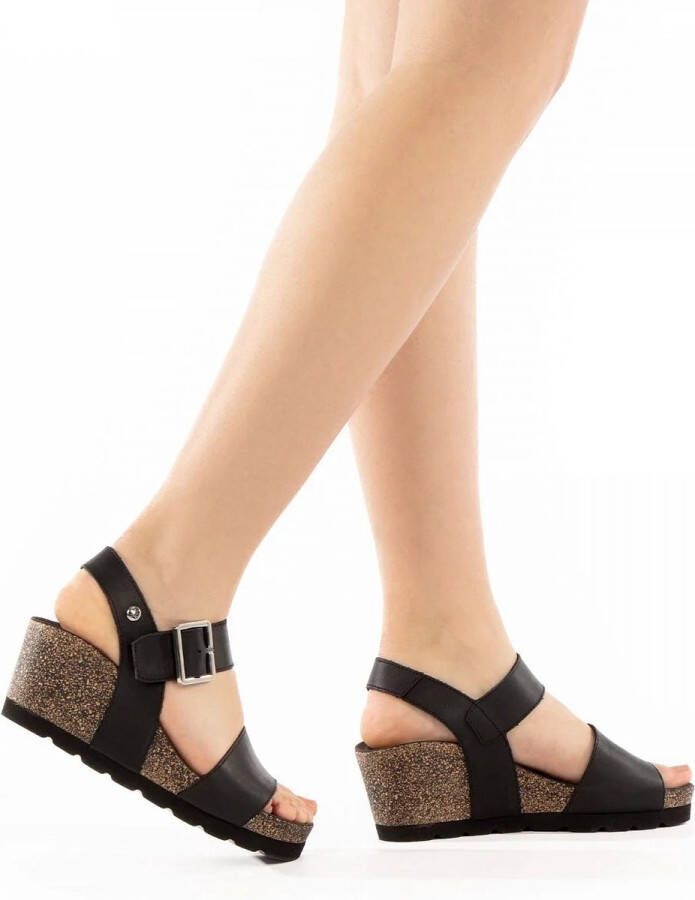 Panama Jack Vega B1 Sandalen zwart Leer Dames