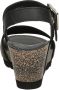 Panama Jack Vega B1 Sandalen zwart Leer Dames - Thumbnail 8