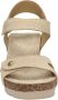 Panama Jack Beige Sleehak Sandalen met Klittenbandsluiting Beige Dames - Thumbnail 9