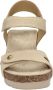 Panama Jack Beige Sleehak Sandalen met Klittenbandsluiting Beige Dames - Thumbnail 15