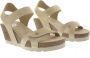 Panama Jack Beige Sleehak Sandalen met Klittenbandsluiting Beige Dames - Thumbnail 10
