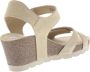 Panama Jack Beige Sleehak Sandalen met Klittenbandsluiting Beige Dames - Thumbnail 11