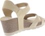 Panama Jack Vila Sandalen Met Sleehak Dames Beige - Thumbnail 10