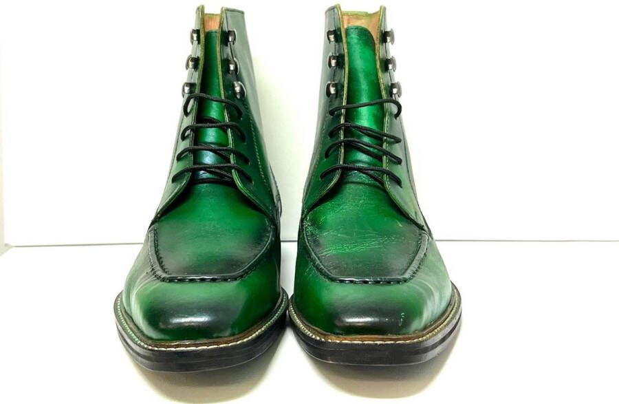 Pantera Pelle Shoes Lederen groene laars