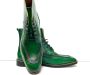 Pantera Pelle Shoes Lederen groene laars - Thumbnail 6
