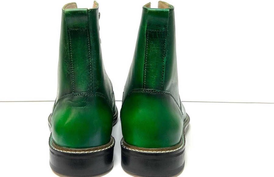 Pantera Pelle Shoes Lederen groene laars