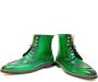 Pantera Pelle Shoes Lederen groene laars - Thumbnail 8