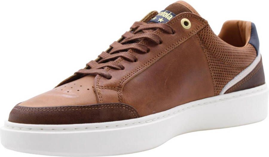 Pantofola d'Oro Laceno Uomo Low Lage sneakers Leren Sneaker Heren Cognac