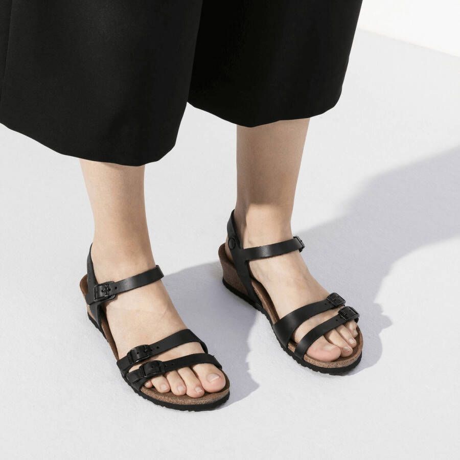 Cyberruimte belofte werkzaamheid Birkenstock Papillio Lana sandalen met sleehak zwart - Schoenen.nl