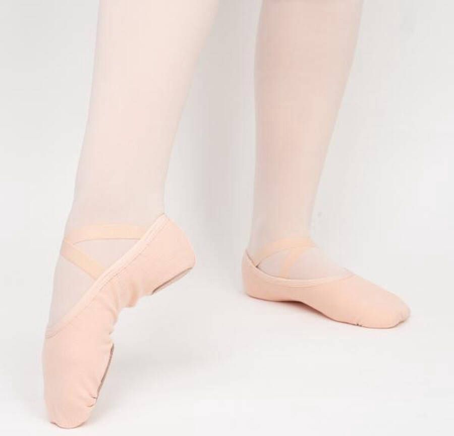 Papillon Balletschoenen Dames PA1014 Roze Stretch Canvas Balletschoenen Splitzool