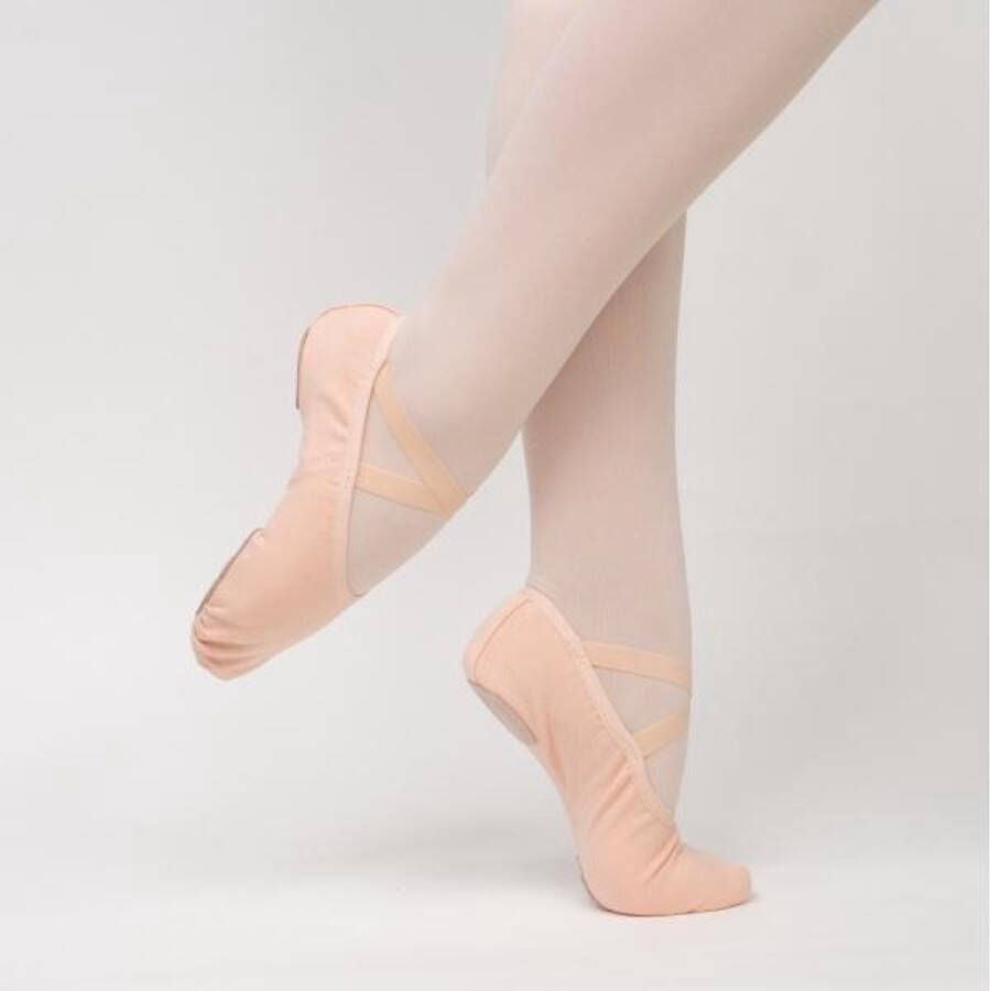 Papillon Balletschoenen Dames PA1014 Roze Stretch Canvas Balletschoenen Splitzool