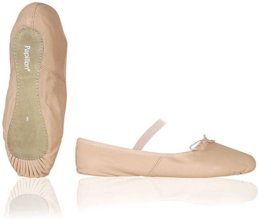 Papillon Roze Balletschoenen voor Meisjes Leer Hele Zool Roze - Foto 4