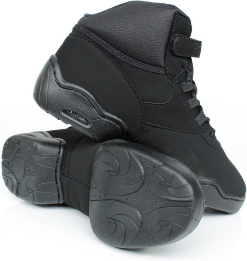 Papillon Danssneakers Nubuck Leer Zwart Hiphop Jazz Streetdance (let op: valt Klein!!) - Foto 4