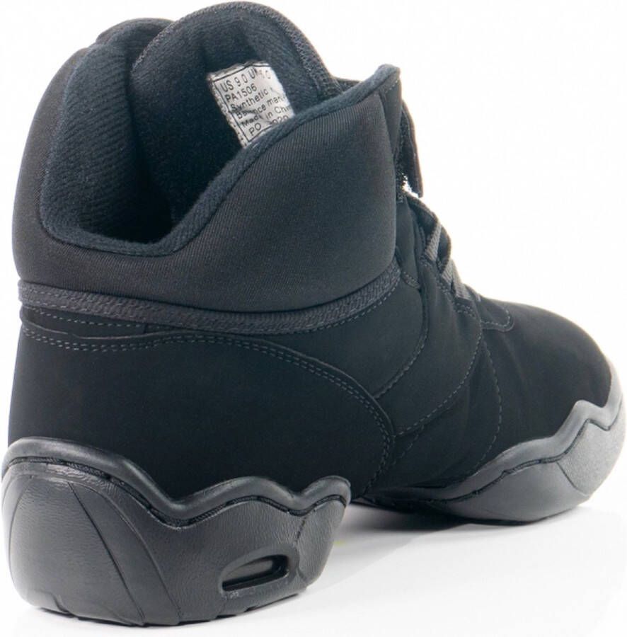 Papillon Danssneakers Dames Hoge Danssneaker Nubuck Zwart (let op: valt Klein!!)