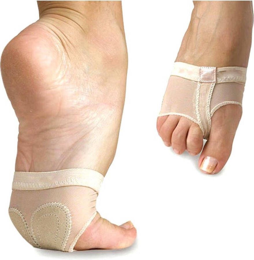 Papillon Dansvoetjes voor Moderne Dans Gymnastiek Turnen Professioneel Licht beige Volwassenen XL - Foto 3