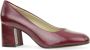 Passi in Capolavori Gwen stewardess pump nappa Burgundy - Thumbnail 4