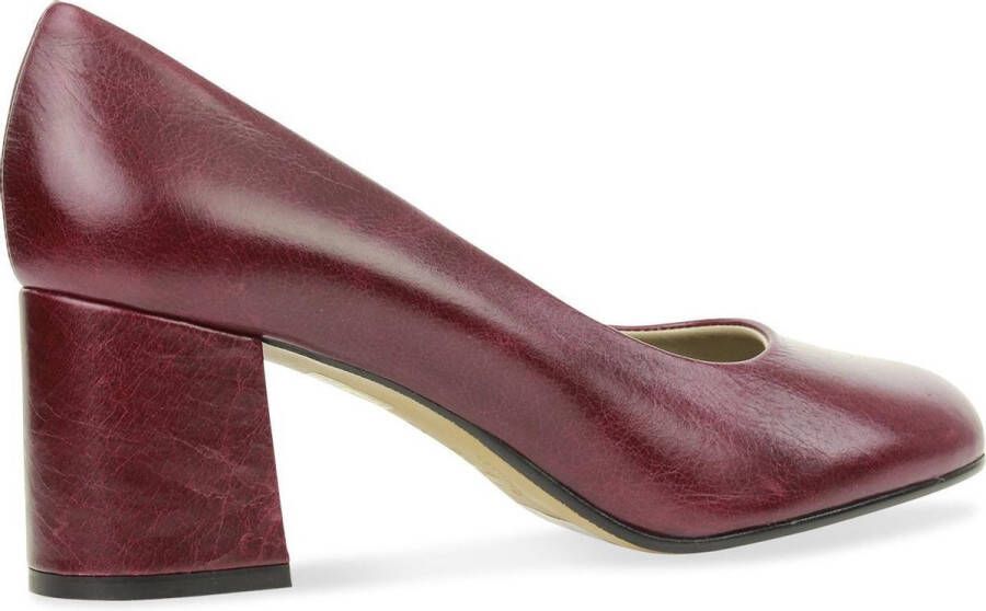 Passi in Capolavori Gwen stewardess pump nappa Burgundy - Foto 5