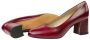 Passi in Capolavori Gwen stewardess pump nappa Burgundy - Thumbnail 6