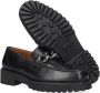 Chain Detail 2880 Loafers Instappers Dames Zwart - Thumbnail 7